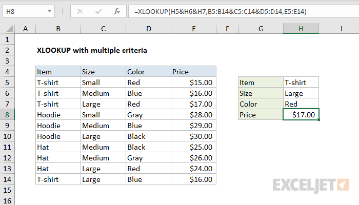 excel-formula-xlookup-with-multiple-criteria-exceljet